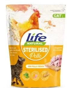Lifepet Lifecat Sterilized Pollo 800 g - Crocchette per gatti sterilizzati