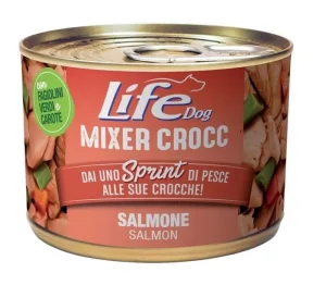 Lifepet Lifedog Mixer Croc Salmone 150 g
