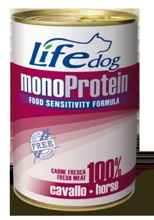 Lifepet Lifedog Mono Cavallo 400 g - Umido per Cani