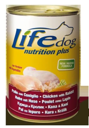 Lifepet Lifedog Pollo e Coniglio 400 g