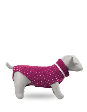 Bengy Maglioncino Victoria per Cani - Magenta (collo alto)