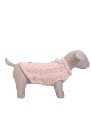 Maglioncino Rosina Bengy per cane - Rosa con fiocco