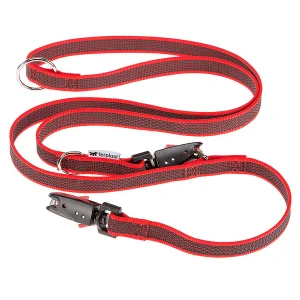 Ferplast Guinzaglio Daytona Gummy Matic GA in nylon per cani, rosso, GA20/200
