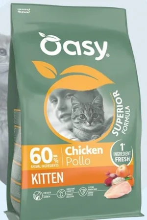 Oasy Superior Kitten Pollo Crocchette per Gattini