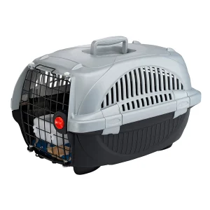 Ferplast Atlas Deluxe trasportino in plastica per cani e gatti, nero, misura 10