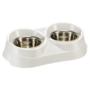 Ferplast Ciotola Duo Feed in acciaio inox per cani e gatti