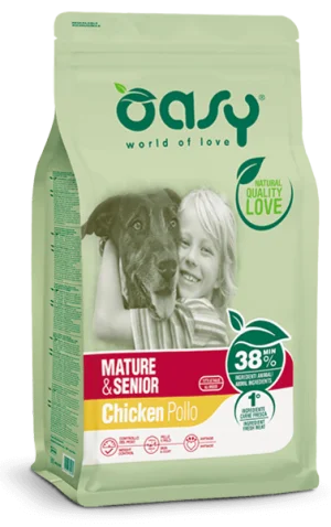 Oasy Original Mature Senior Pollo Crocchette per Cani