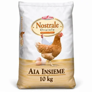Aia Insieme Raggio di Sole 10 e 22 kg – mangime completo sbriciolato a ciclo unico per animali dell’aia