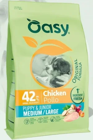 Oasy Original Puppy Medium Large Pollo Crocchette per Cuccioli