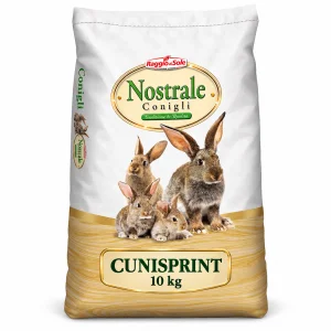 Cunisprint Raggio di Sole 10 kg – mangime completo in pellet per conigli a ciclo unico