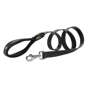 Ferplast Guinzaglio Giotto Black G in pelle per cani, nero, G25/120, 25 mm x 120 cm