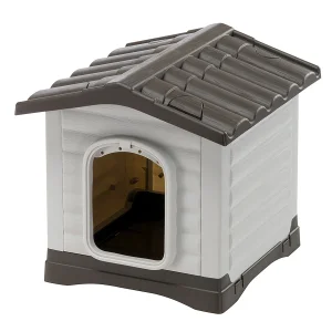 Ferplast Dogvilla 50 cuccia da esterno in plastica per cani piccoli, 43 x 48 x h 44 cm
