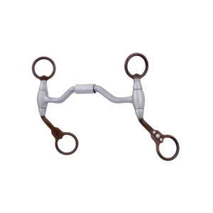 Metalab Morso Futurity incernierato con intarsi ferro dolce e rame 8 mm - 13 cm