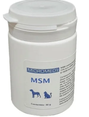 Micromed MSM in Polvere 50g - Supporto per il Benessere del Tuo Cane