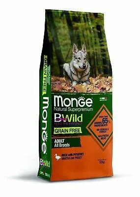 Monge Bwild Dog Grain Free Anatra e Patate - 12 kg