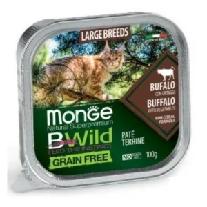 Monge Bwild Gatto Bufalo e Ortaggi 32 x 100 g