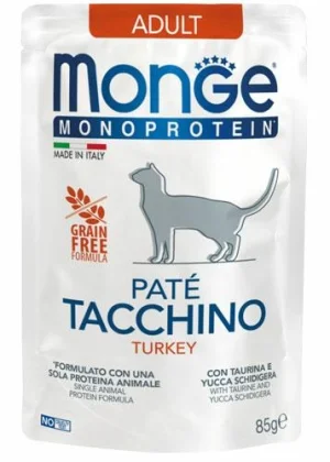Monge Cat Buste Mono Paté Tacchino 28 x 85 g