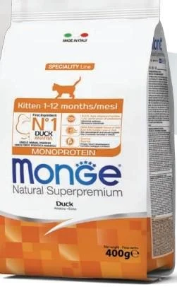 Monge Cat Kitten Anatra 400 g