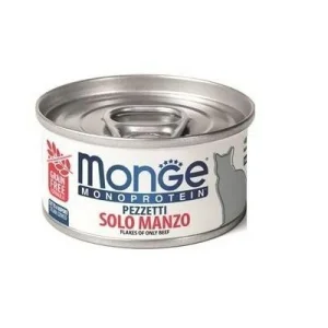 Monge Cat Mono Pezzetti di Manzo 80 g