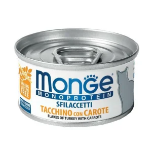 Monge Cat Mono Sfilaccetti Tacchino e Carote 80 g