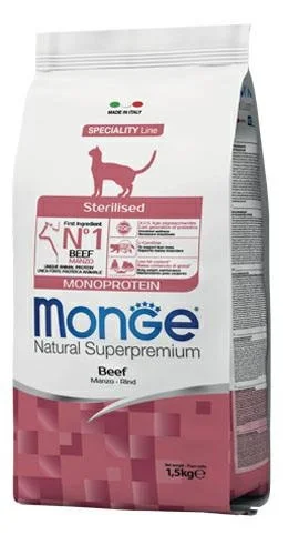 Monge Cat Sterilized Mono Manzo 1,5 kg