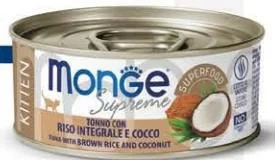 Monge Cat Supreme Kitten Tonno/Riso/Cocco 80 g