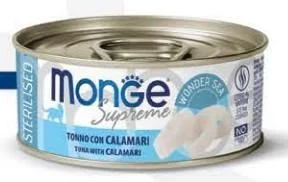Monge Cat Supreme Steril Tonno e Calamari 80 g