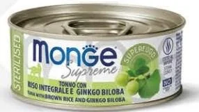 Monge Superpremium Supreme Steril Tonno, Riso e Ginkgo 80 g