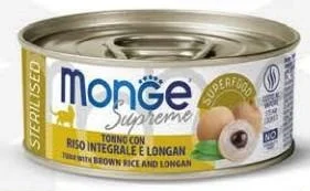 Monge Cat Supreme Steril Tonno, Riso e Longan 80 g