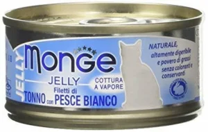 Monge Cat Tonno e Pesce Bianco in Jelly 80 g