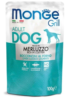 Monge Dog Grill Buste al Merluzzo 24 x 100 g