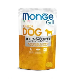 Monge Dog Grill Puppy Pollo e Tacchino - 24 x 100 g