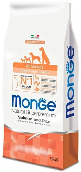Monge Dog Puppy Salmone 12 kg - Mangime secco per cuccioli
