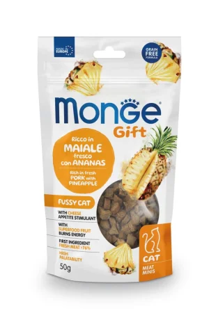 Monge Gift Cat Meat Minis Appetito Difficile Maiale/Ananas 50 g