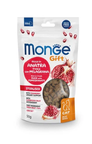 Monge Gift Cat Meat Minis Sterilized Anatra e Melagrana 50 g