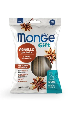 Monge Gift Puppy Dental Sticks Agnello/Anice 210 g