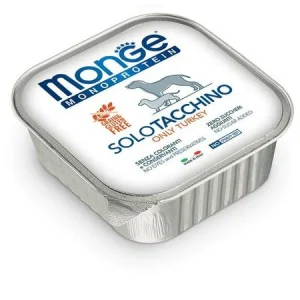 Monge Mono Tacchino - Cibo umido per cani 24 x 150 g