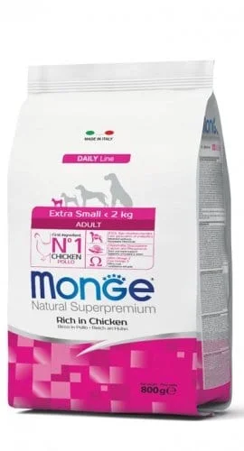 Monge Superpremium Extra Small Adult Pollo - 800 g / 3 kg