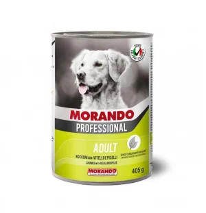Morando Miglior Cane Bocconi Vitello e Piselli 24 x 405 g
