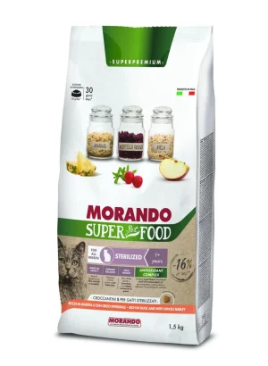 Morando Super Cat Sterilized Anatra/Orzo 1,5 Kg