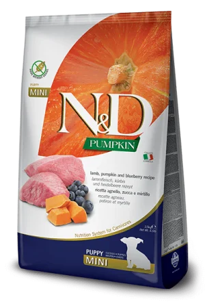N&D Farmina Pumpkin Puppy Mini Agnello e Mirtillo 2,5 kg
