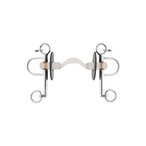 Nathe Pelham 20 mm - Morso sintetico con port anatomico e guance corte
