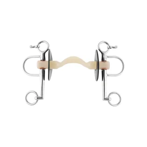Nathe Pelham 20 mm Mullen Mouth con Port e Long Cheeks