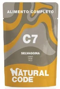 Natural Code C7 Selvaggina per gatto 12 x 70 g
