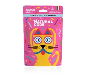 Natural Code Snack Pollo Latte e Mirtilli 60 g