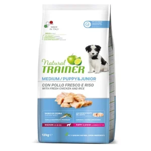 Natural Trainer Daily Medium Puppy & Junior Pollo Fresco 12 kg
