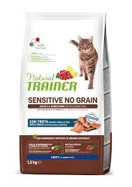 Natural Trainer Sensitive No Grain Gatto Trota e Patate 2 kg