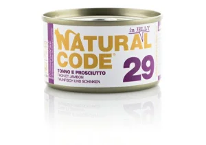 Natural Code 29 Umido per gatti Tonno e Prosciutto 85 g