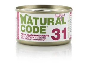 Natural Code 31 Pollo, Amaranto e Carote in Jelly 85 g