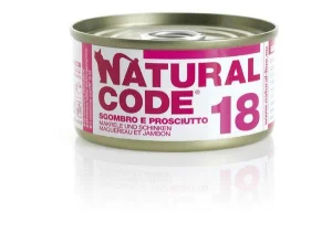 Naturalcode Cat 18 Sgombro e Prosciutto 85 g - Umido per gatti